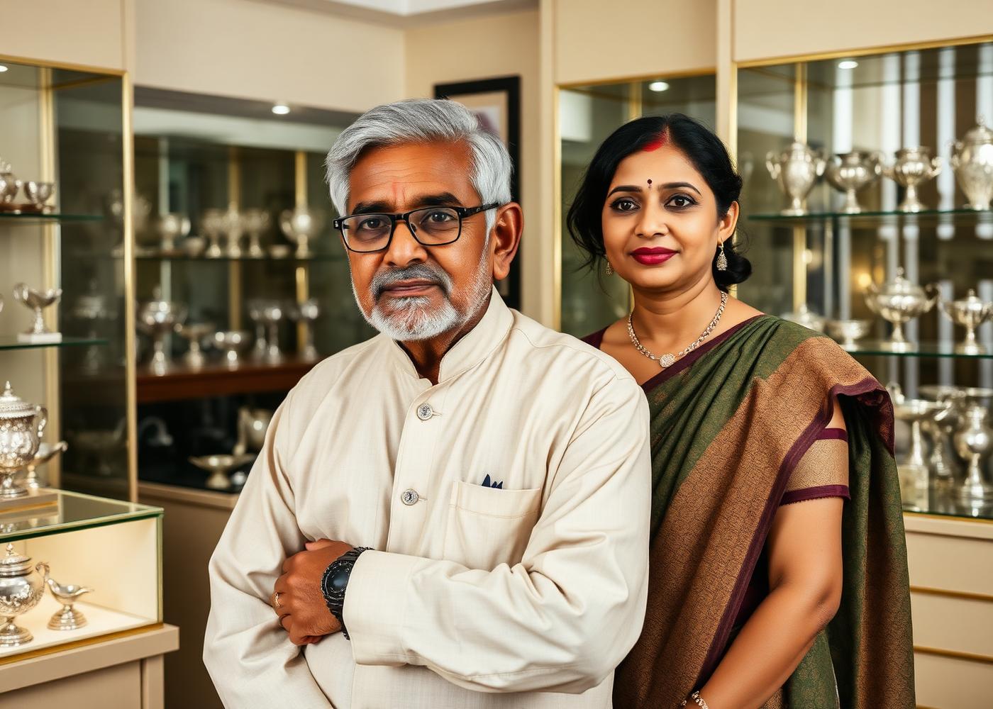 Two generations inside The Bhattar Silver Land showroom